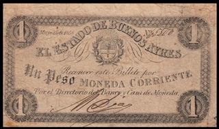 Peso Moneda Corriente - Emisión 1856-1857